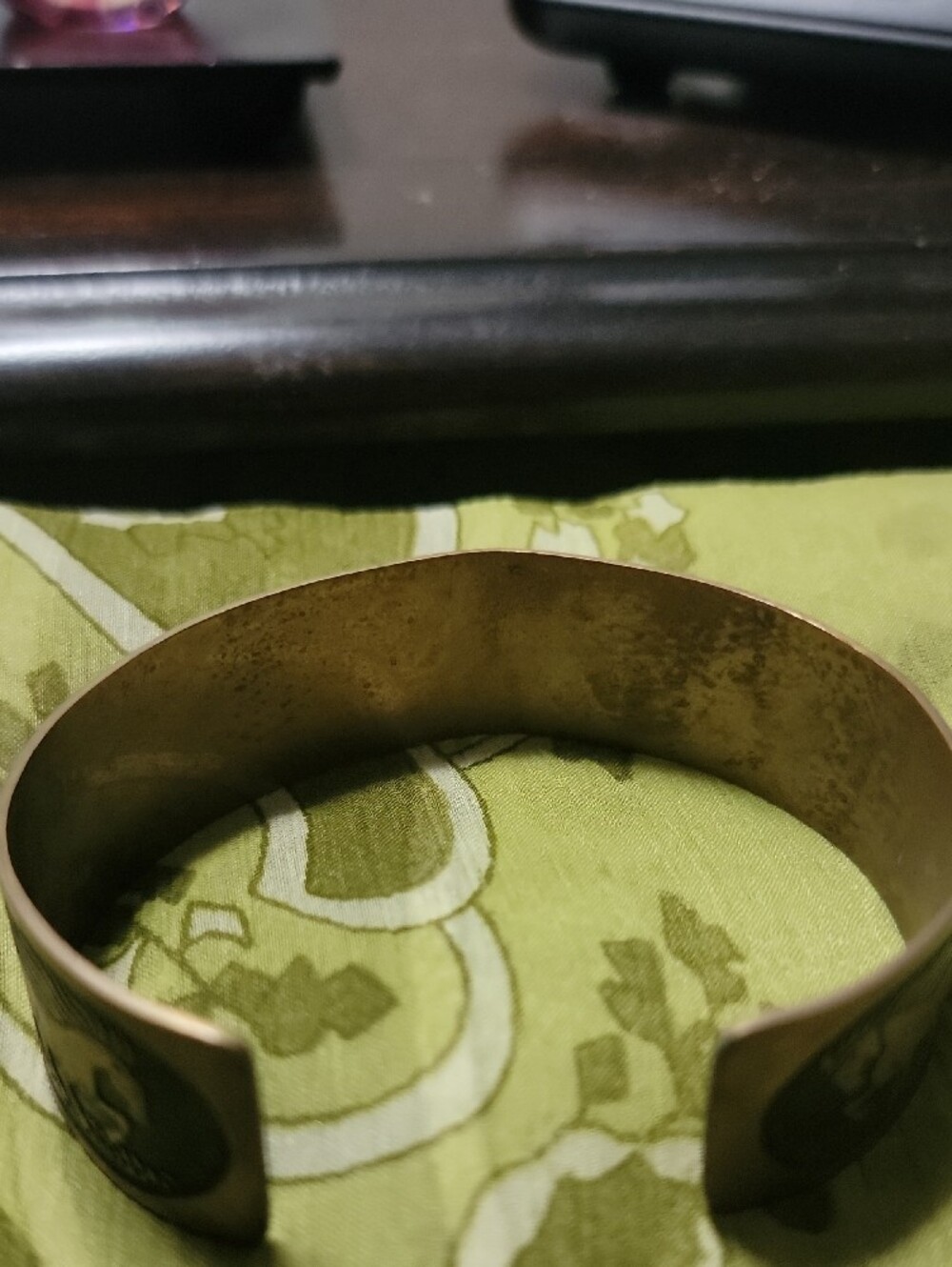 Artisan Bronze-Tone Horse Motif Cuff Bracelet - Picture 6 of 6